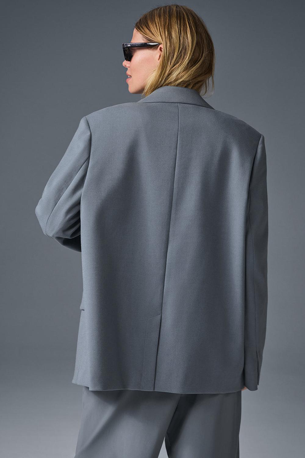 Alo Yoga First-Class Donna Blazer Grigie | Italia  BIE-679513