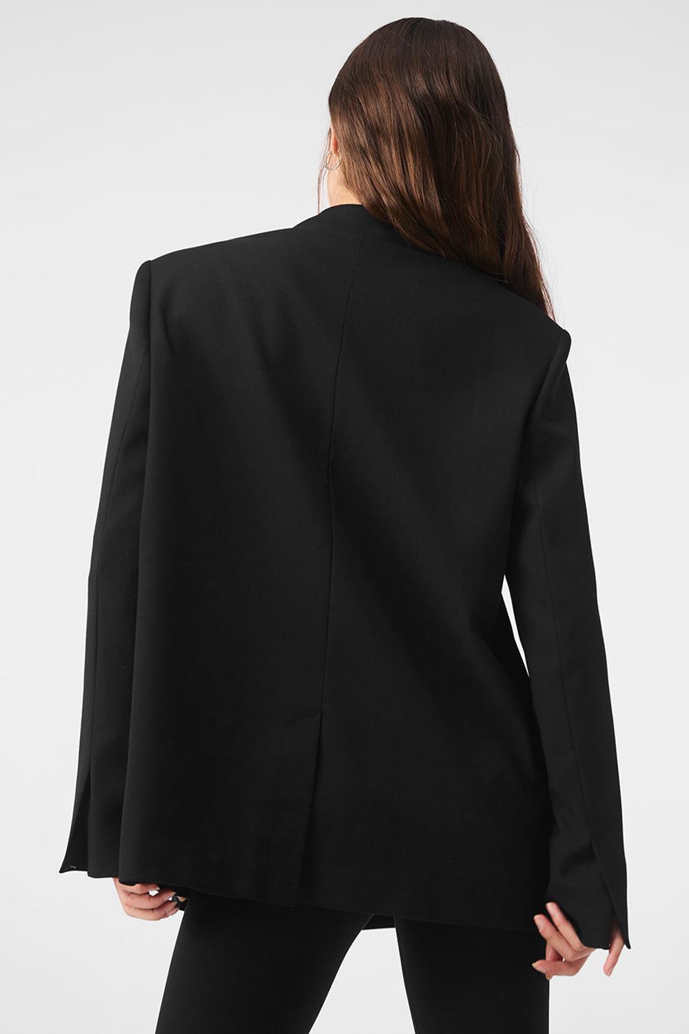 Alo Yoga First-Class Donna Blazer Nere | Italia  OCY-124380