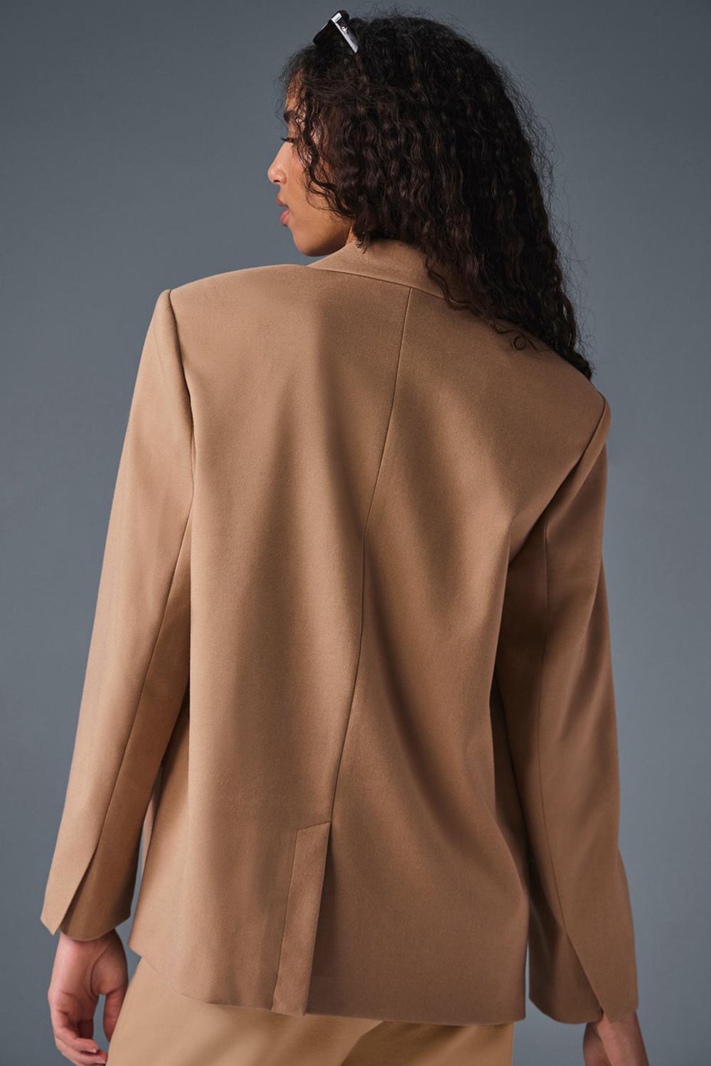 Alo Yoga First-Class Donna Blazer Toasted Almond | Italia  GBN-673192