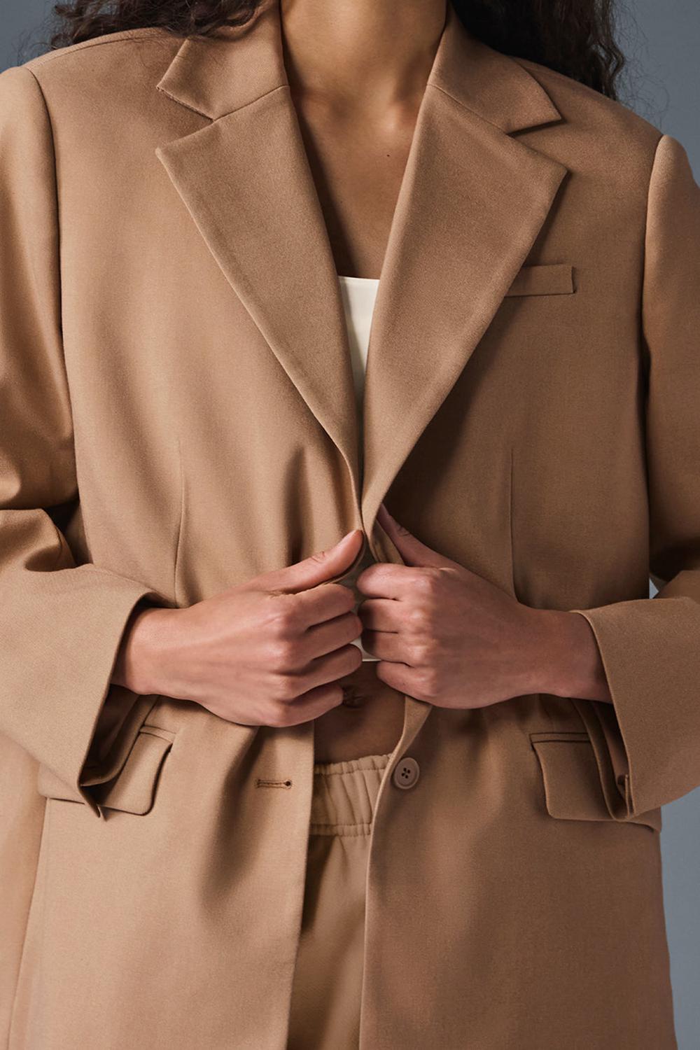 Alo Yoga First-Class Donna Blazer Toasted Almond | Italia  GBN-673192