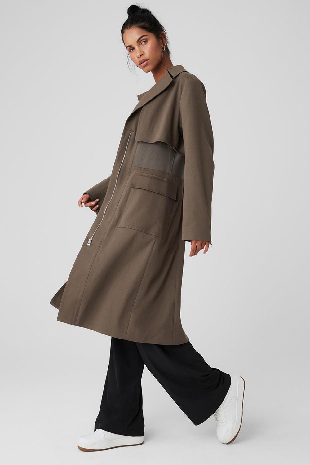 Alo Yoga Formation Donna Trench Verde Oliva | Italia  NXV-703126