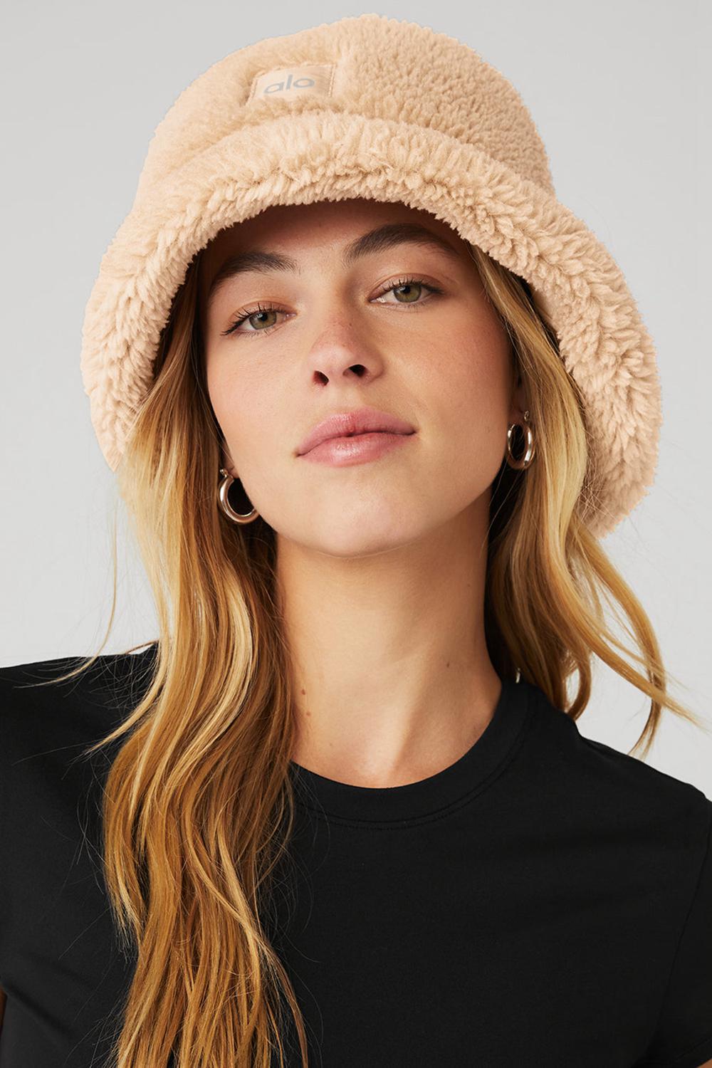 Alo Yoga Foxy Sherpa Donna Bucket Hat Camel | Italia  XIS-168402