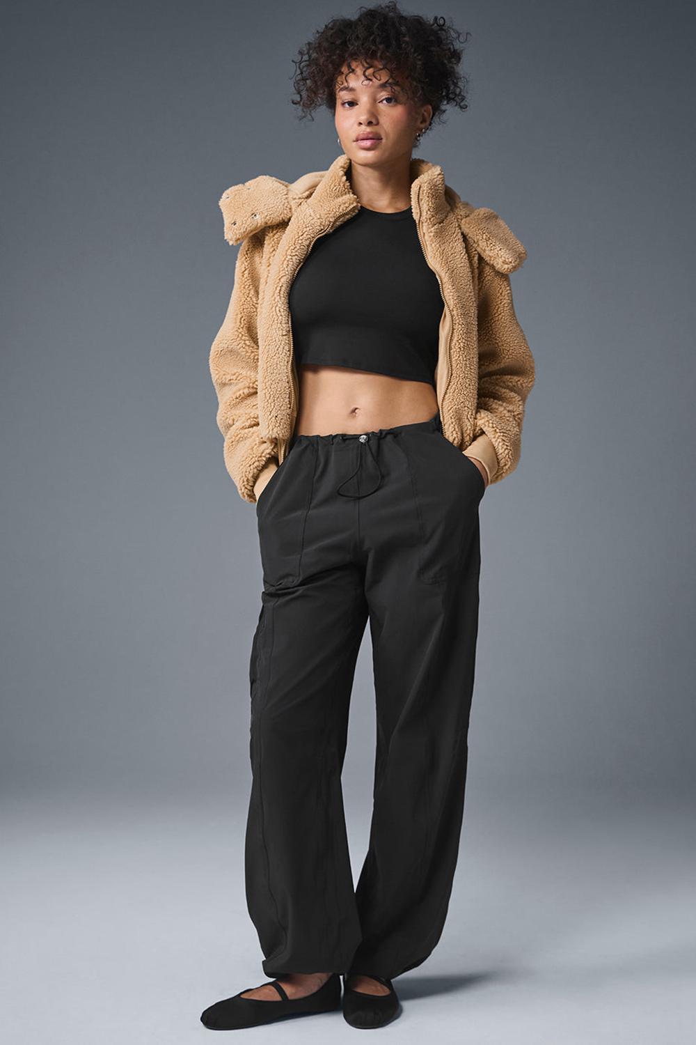 Alo Yoga Foxy Sherpa Donna Giacca Camel | Italia  XEU-046398