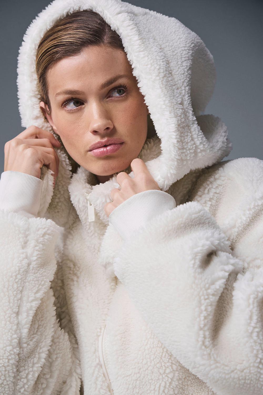 Alo Yoga Foxy Sherpa Donna Giacca Ivory | Italia  VAI-806973