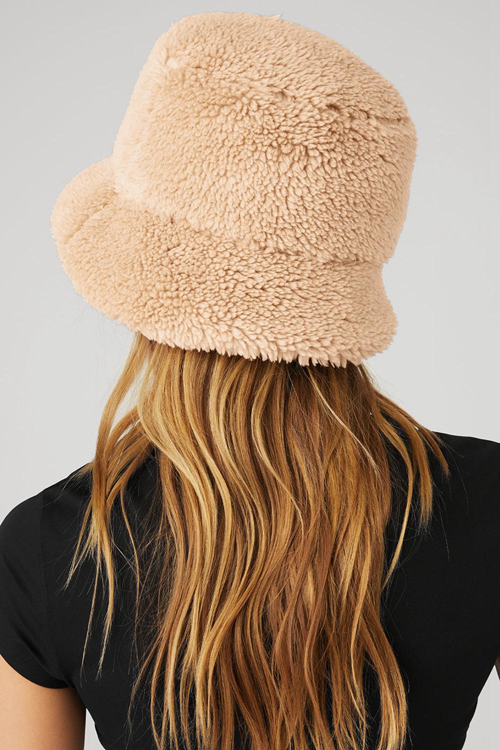 Alo Yoga Foxy Sherpa Uomo Bucket Hat Camel | Italia  YJC-421650