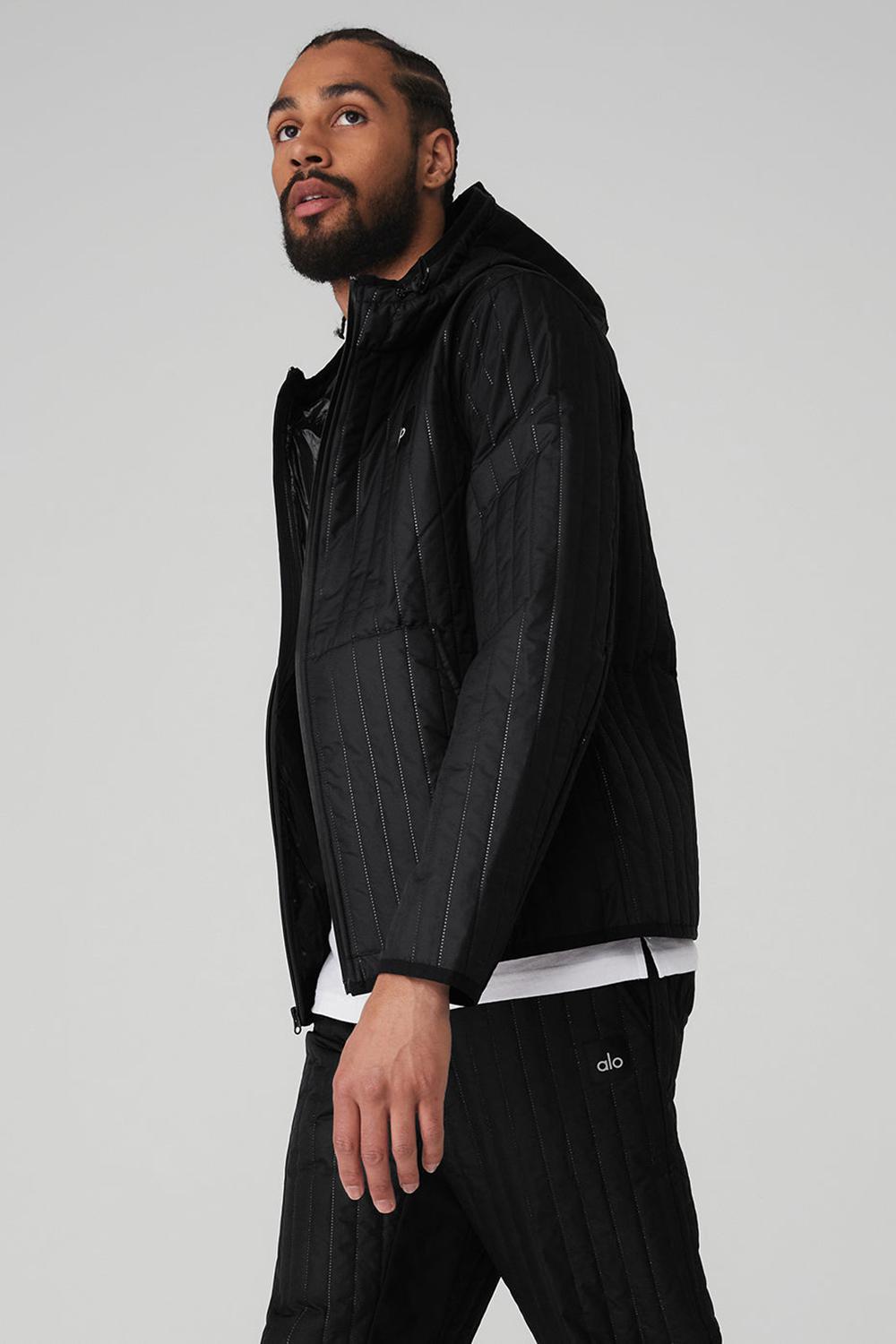Alo Yoga Future Uomo Giacca Nere | Italia  PWU-605142