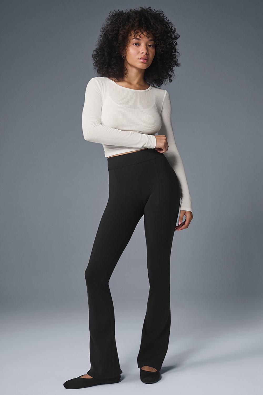 Alo Yoga Gather Donna Maniche Lunghe Ivory | Italia  VQY-174350