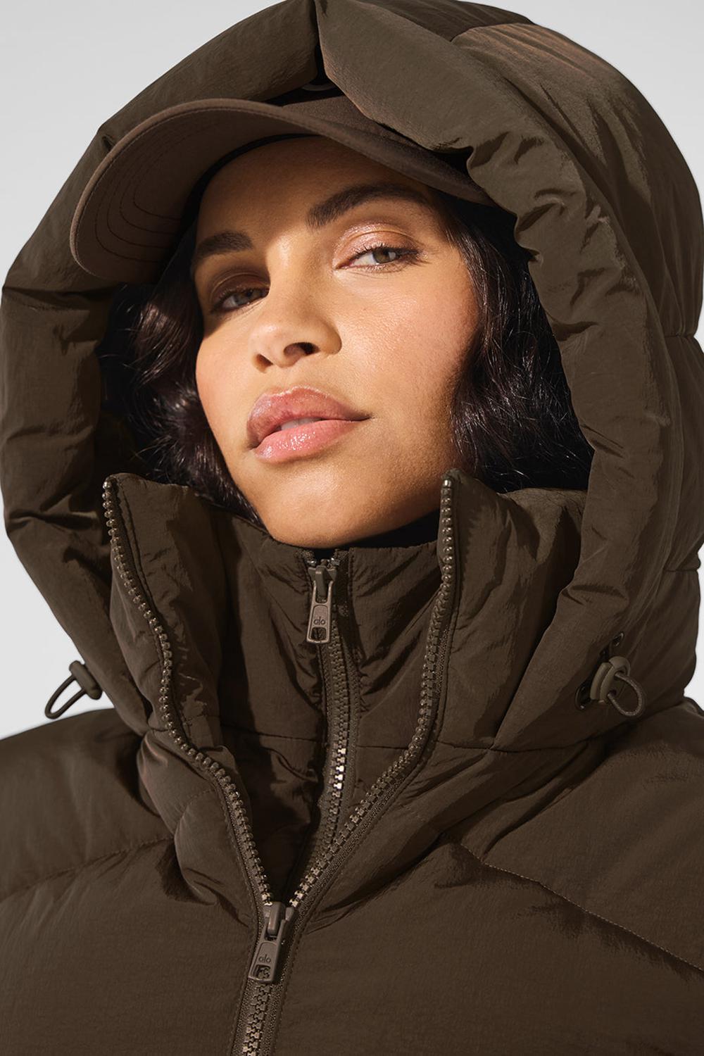 Alo Yoga Glacier Donna Giacca Puffer Espresso | Italia  NZY-346709