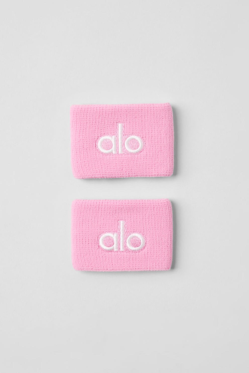 Alo Yoga Glow (2-Pack) Uomo Wristband Rosa Bianche | Italia  PAT-918073