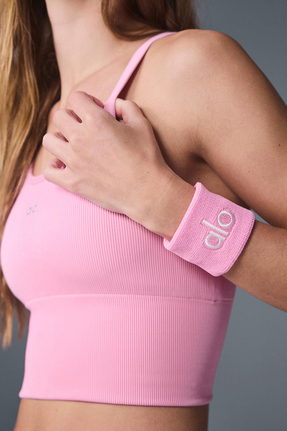 Alo Yoga Glow (2-Pack) Uomo Wristband Rosa Bianche | Italia  PAT-918073