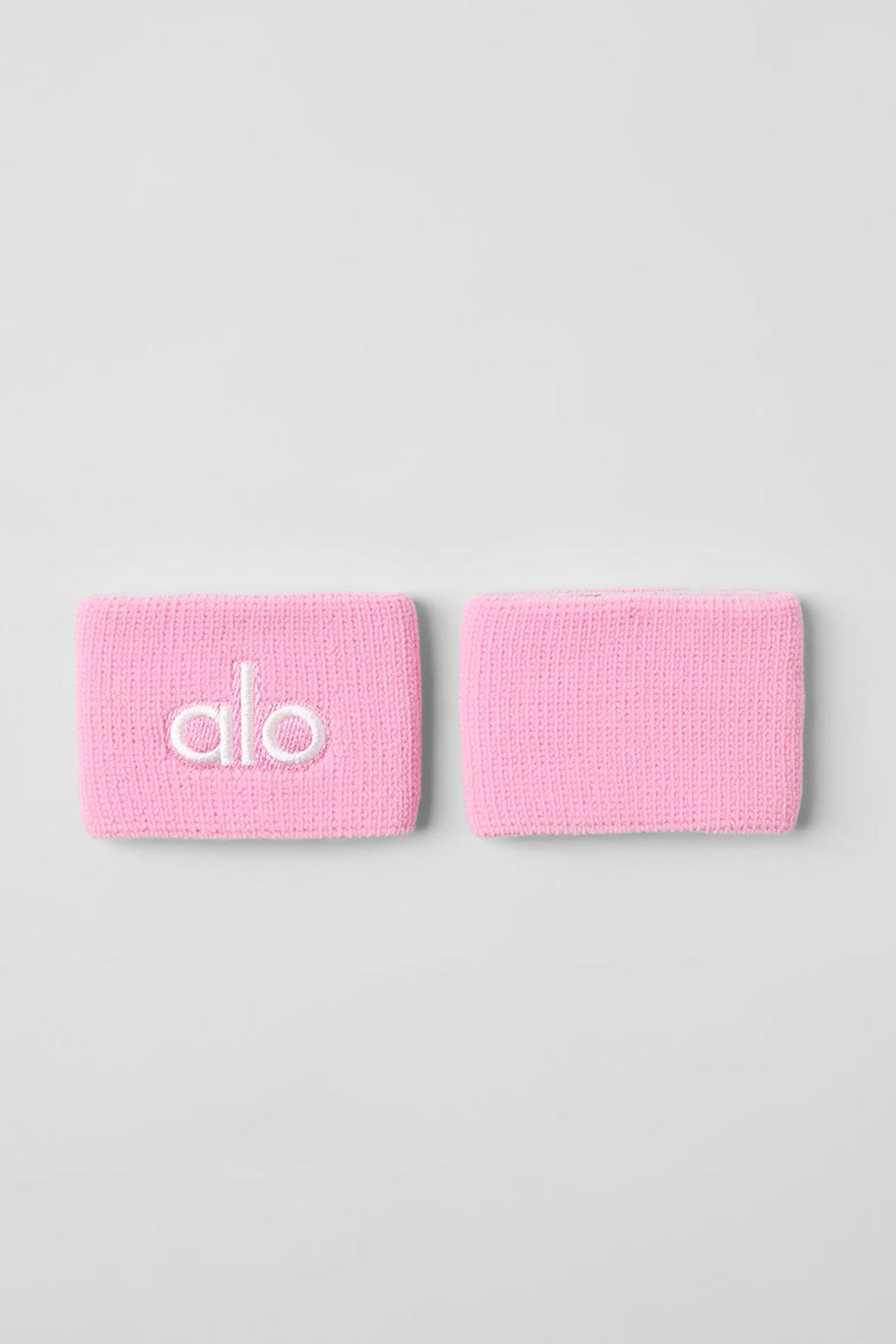 Alo Yoga Glow (2-Pack) Uomo Wristband Rosa Bianche | Italia  PAT-918073