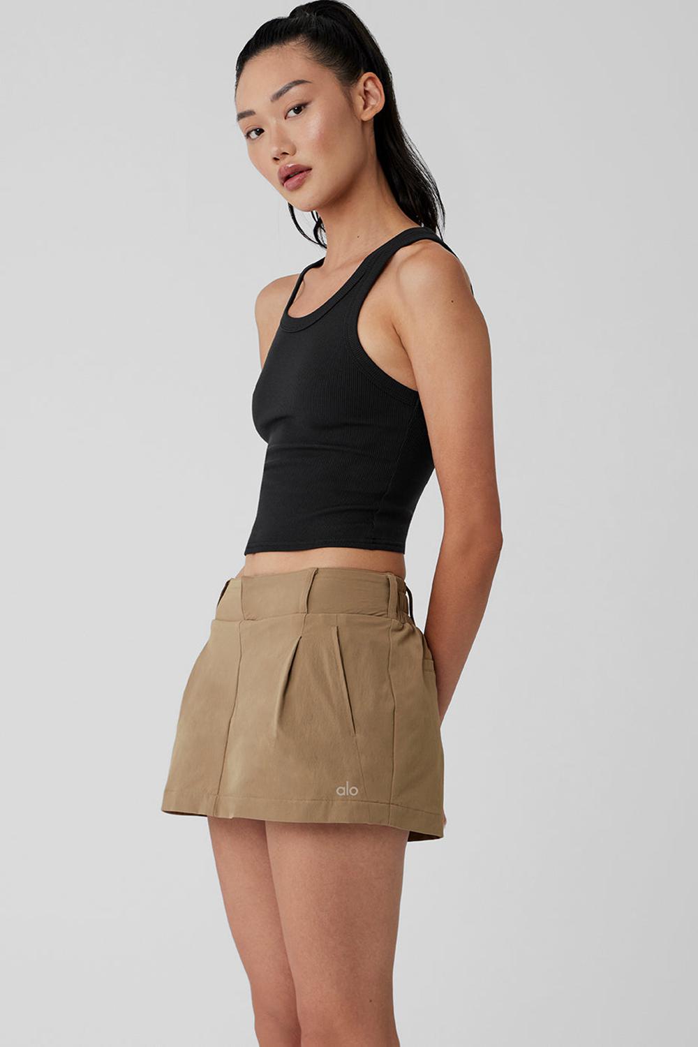 Alo Yoga Goddess Ribbed Go-To Donna Tank Nere | Italia  YST-065489