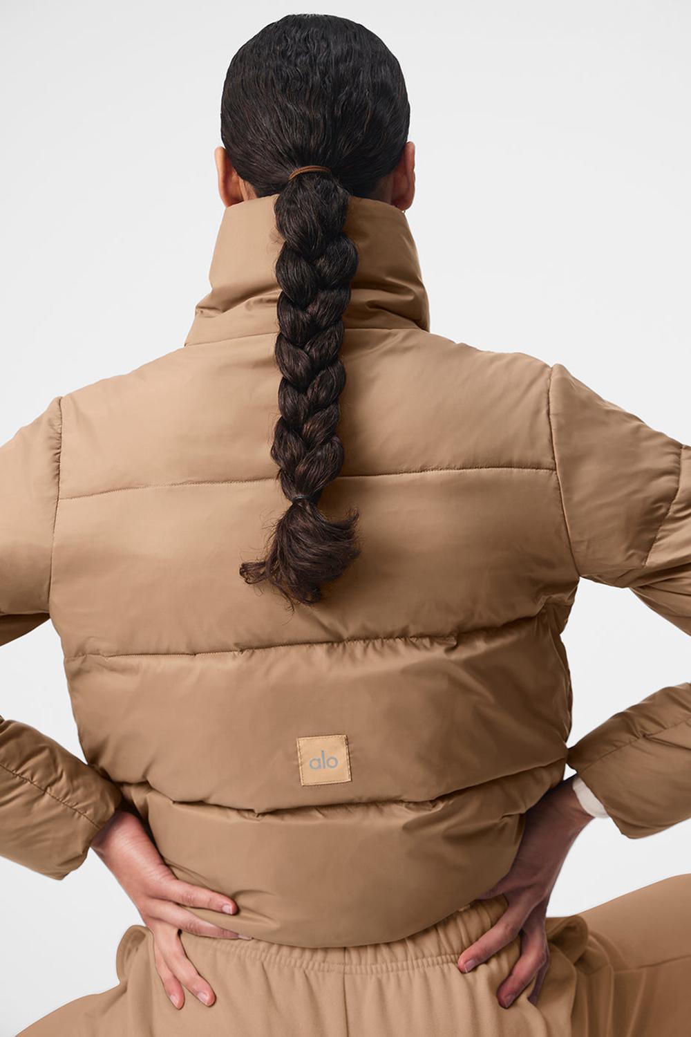 Alo Yoga Gold Rush Donna Giacca Puffer Toasted Almond | Italia  IEJ-628735