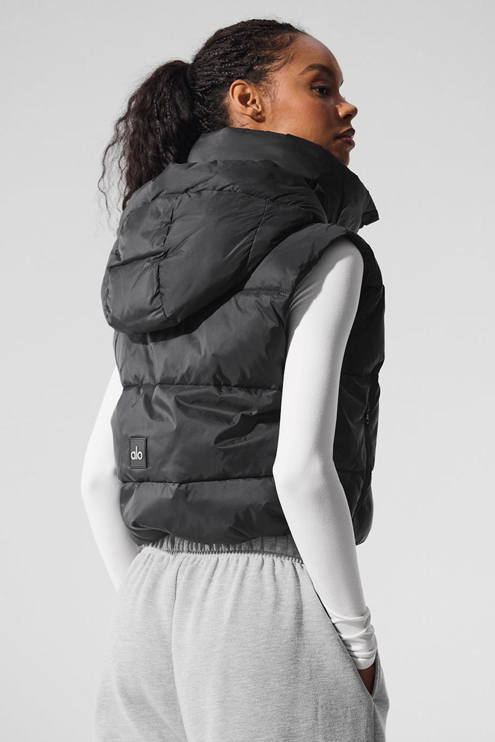 Alo Yoga Gold Rush Puffer Donna Gilet Nere | Italia  KMU-728940