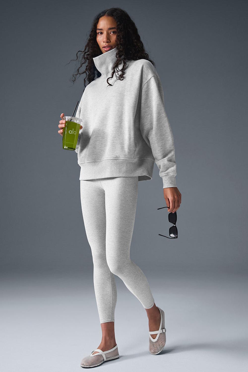 Alo Yoga Hazy Mock Neck Donna Pullover Grigie | Italia  FAY-489572