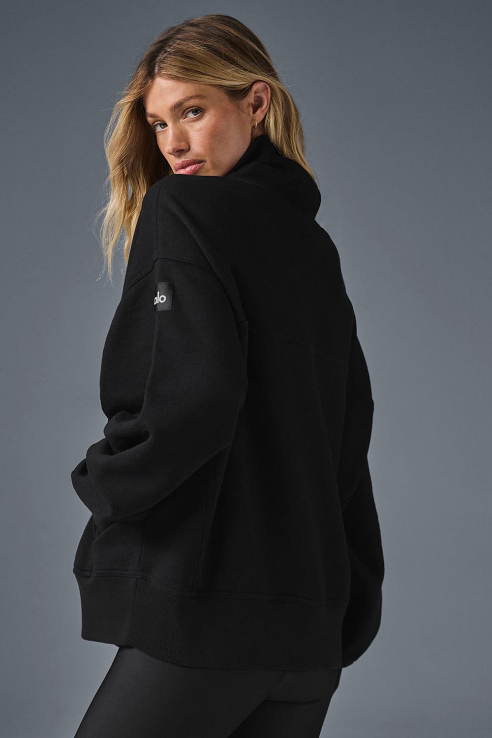 Alo Yoga Hazy Mock Neck Donna Pullover Nere | Italia  QYD-459168