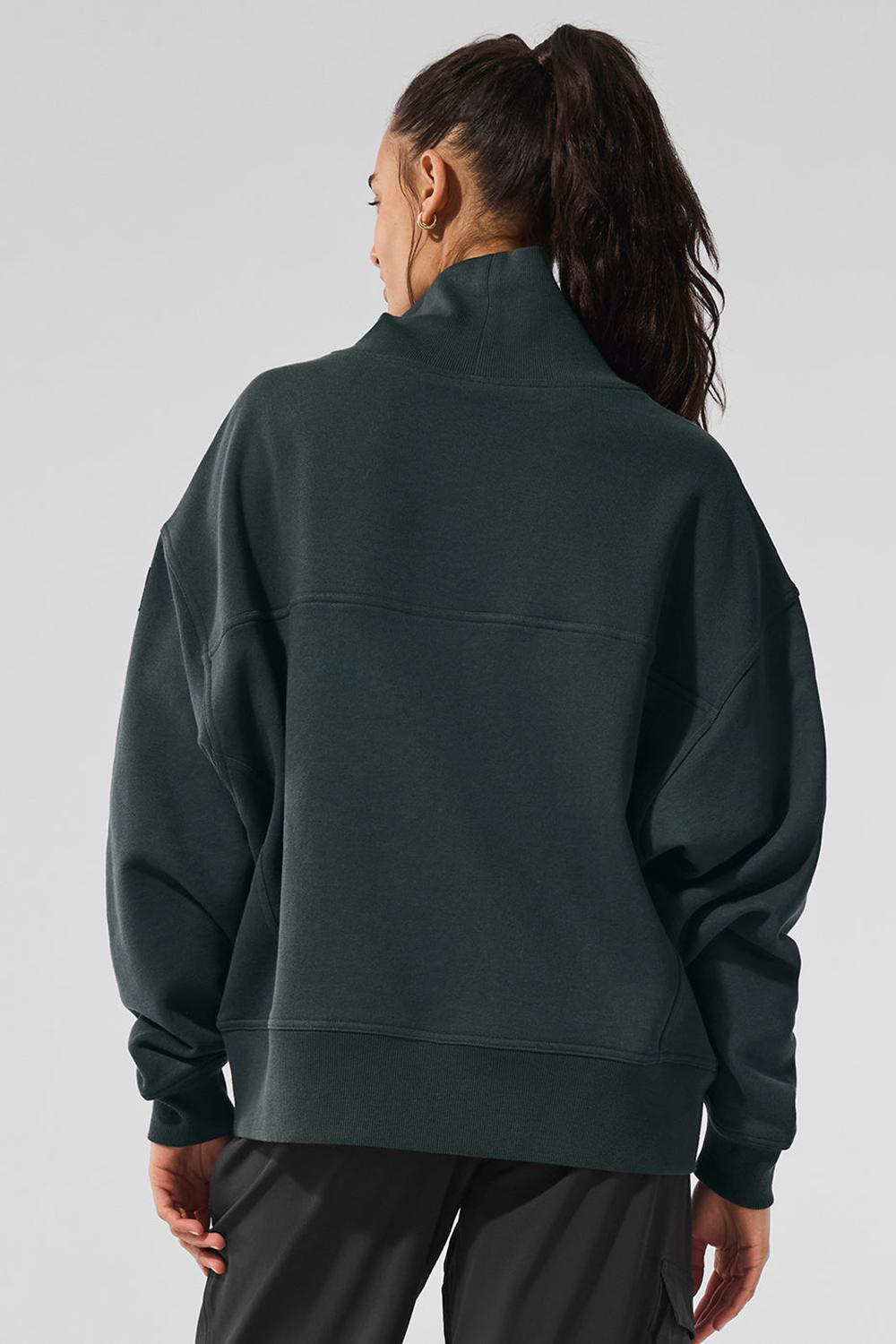 Alo Yoga Hazy Mock Neck Donna Pullover Verdi | Italia  KVA-347851