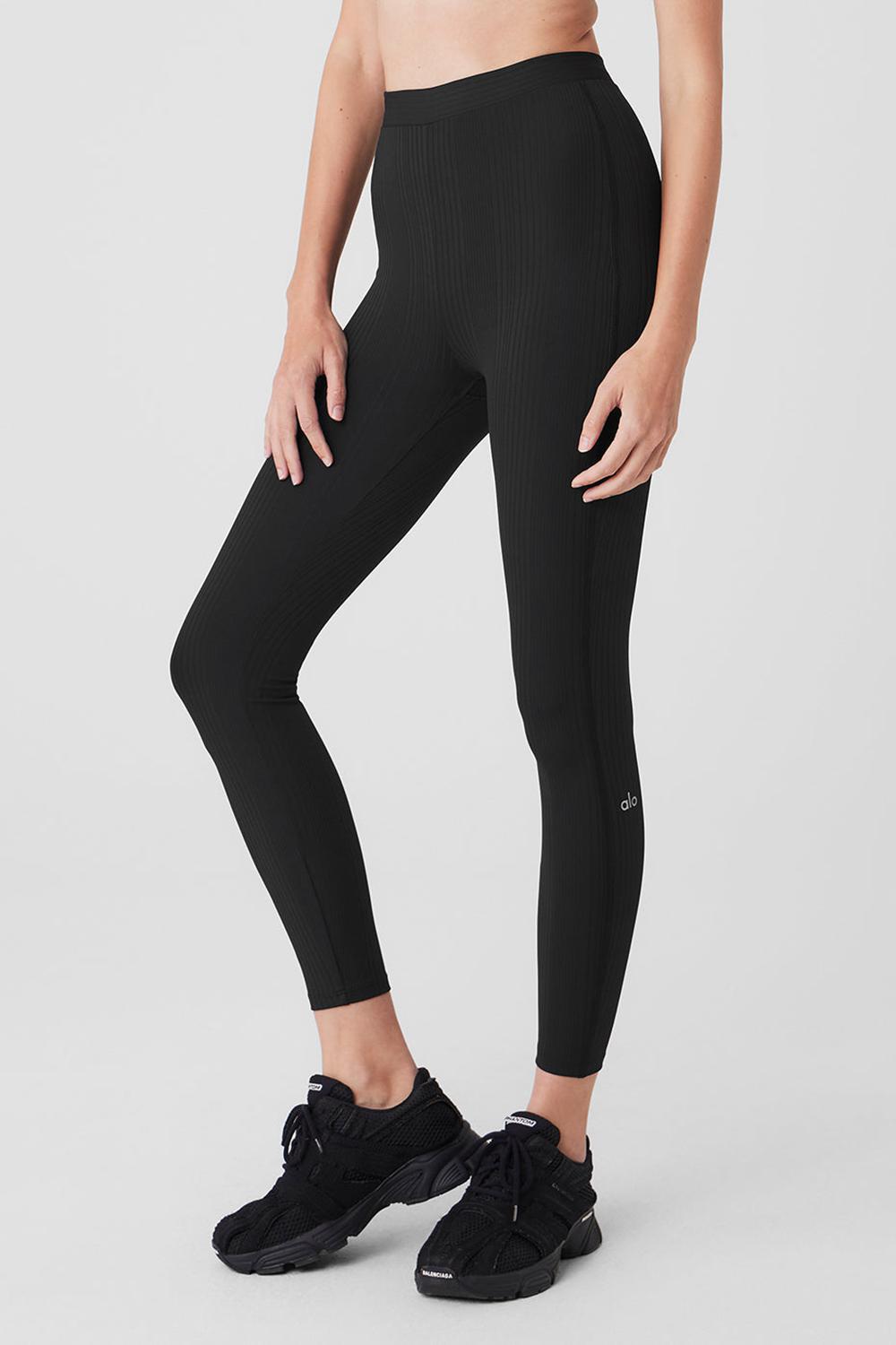 Alo Yoga High-Waist 7/8 Run It Back Donna Legging Nere | Italia  OUG-420351