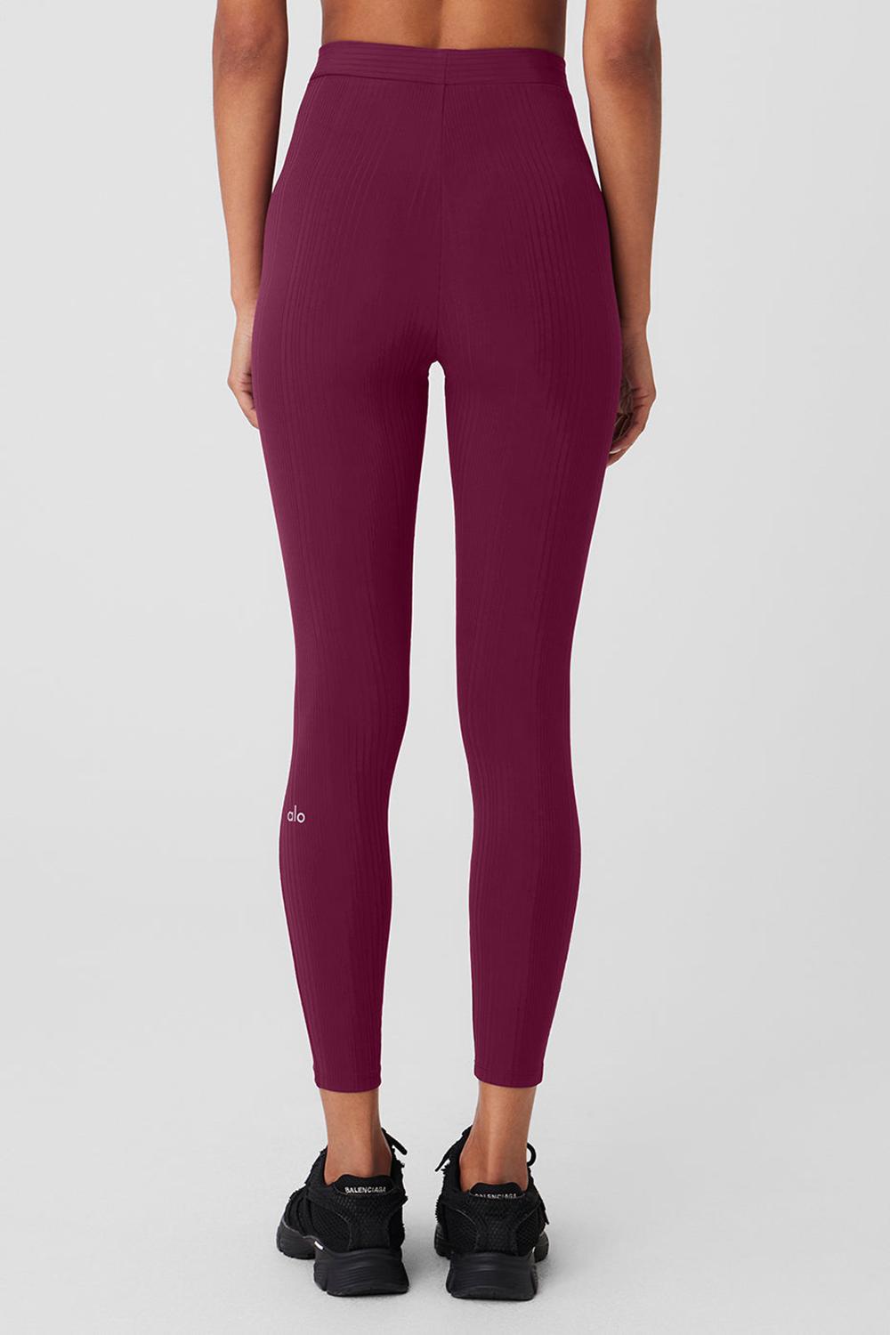 Alo Yoga High-Waist 7/8 Run It Back Donna Legging Wild Berry | Italia  BGJ-589742