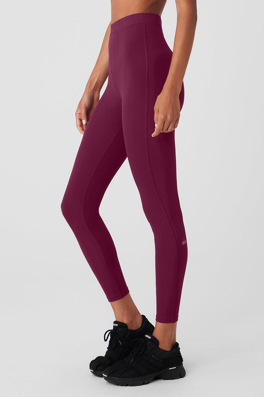 Alo Yoga High-Waist 7/8 Run It Back Donna Legging Wild Berry | Italia  BGJ-589742