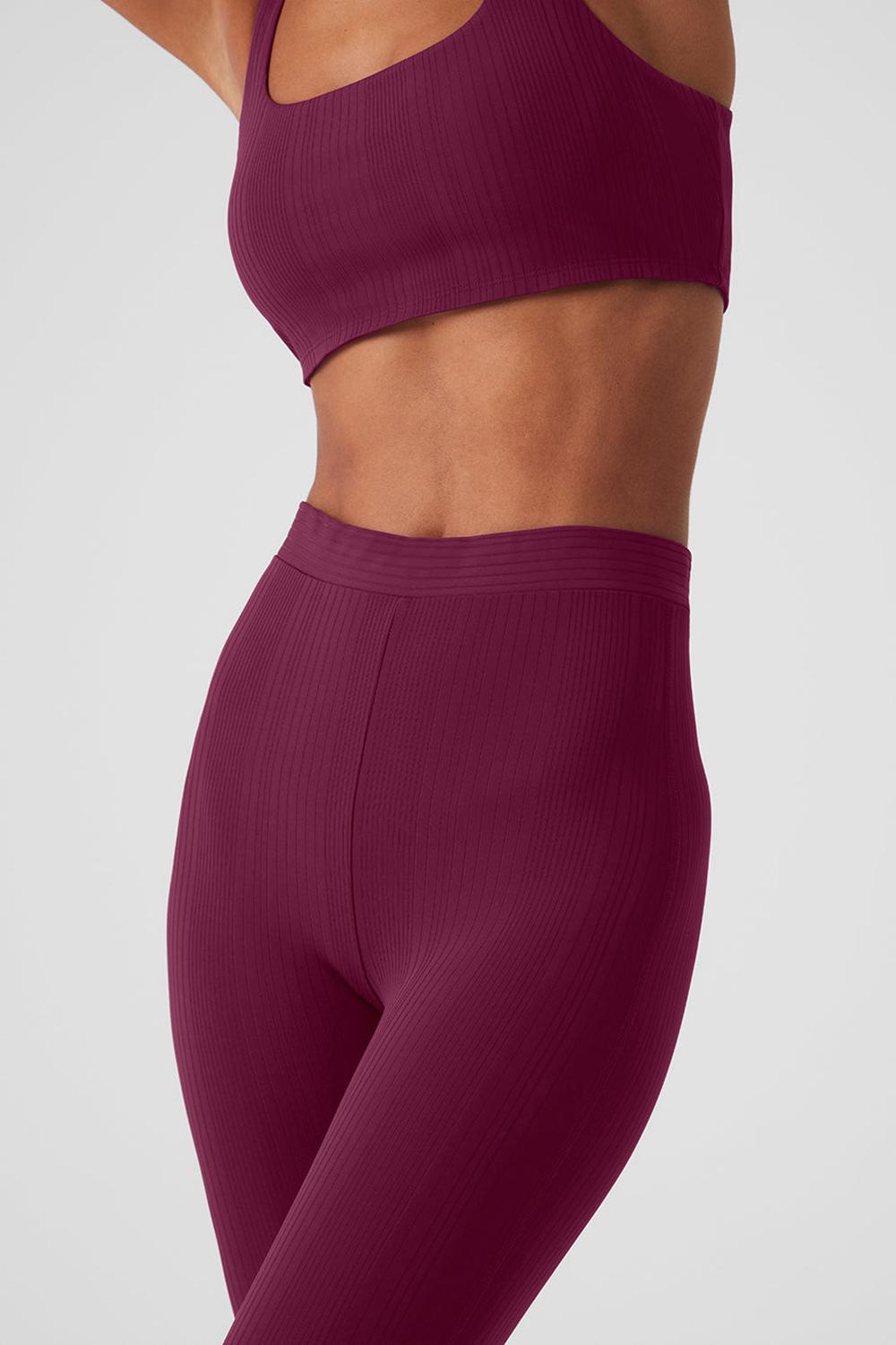 Alo Yoga High-Waist 7/8 Run It Back Donna Legging Wild Berry | Italia  BGJ-589742