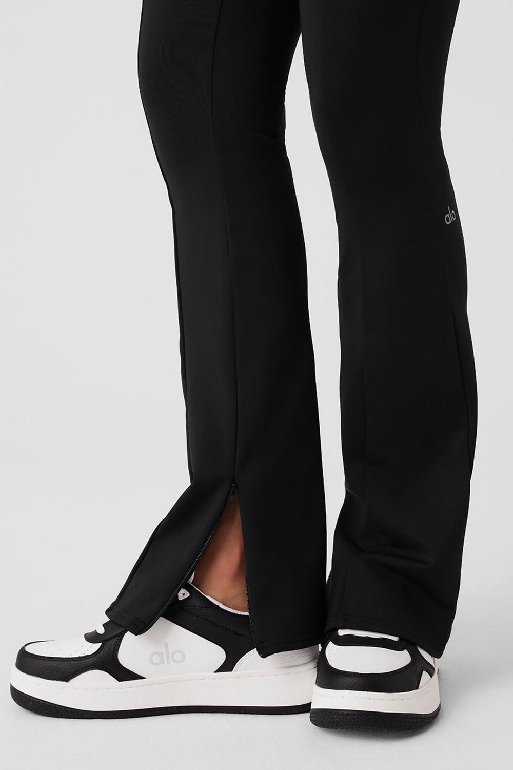 Alo Yoga High-Waist 7/8 Zip It Flare Donna Legging Nere | Italia  JCW-752693