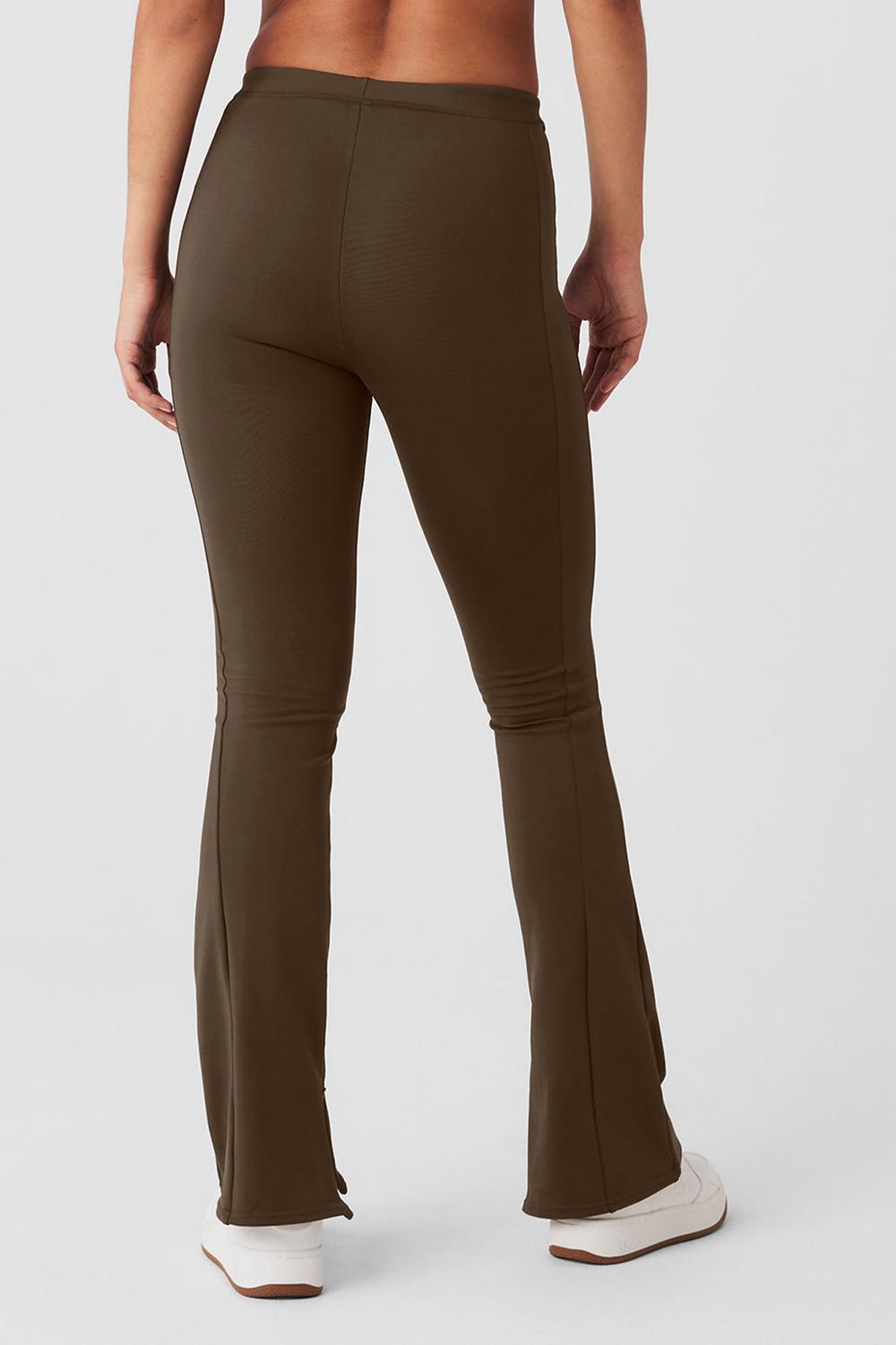 Alo Yoga High-Waist 7/8 Zip It Flare Donna Legging Espresso | Italia  MWY-901532