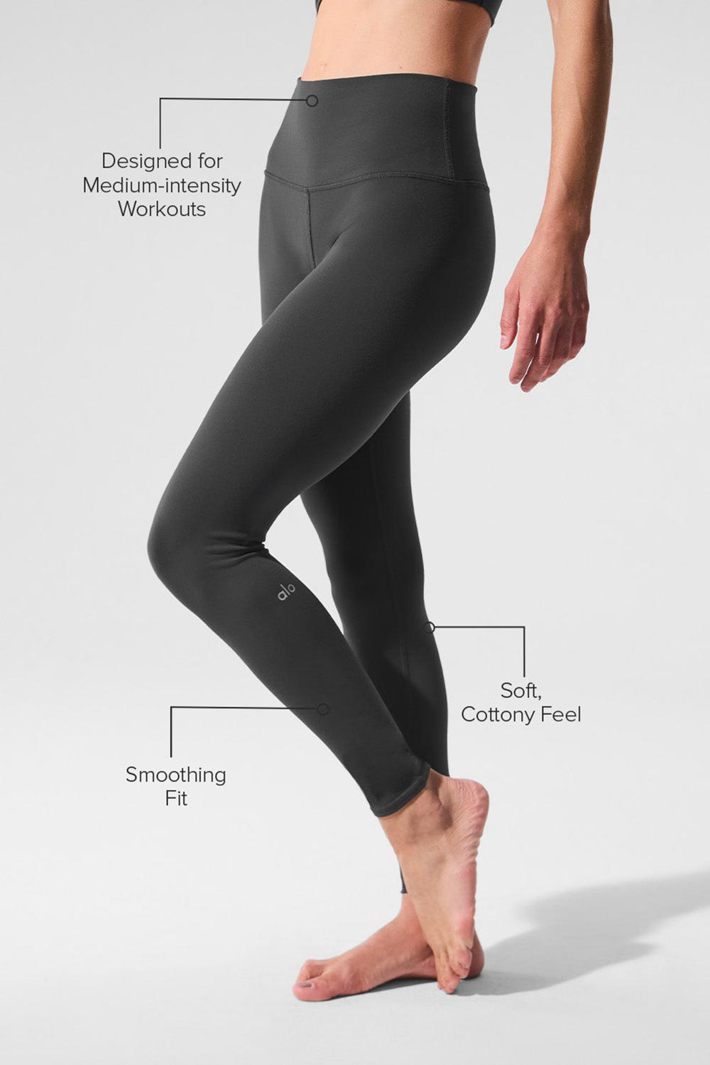 Alo Yoga High-Waist Airbrush Bottoms Donna Legging Anthracite | Italia  ROD-973146