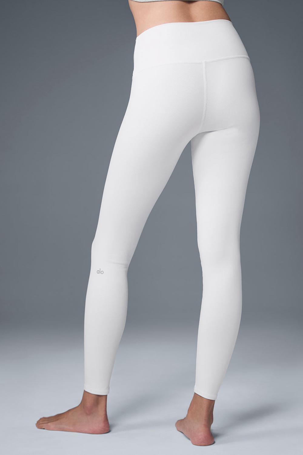 Alo Yoga High-Waist Airbrush Bottoms Donna Legging Bianche | Italia  IFW-078426