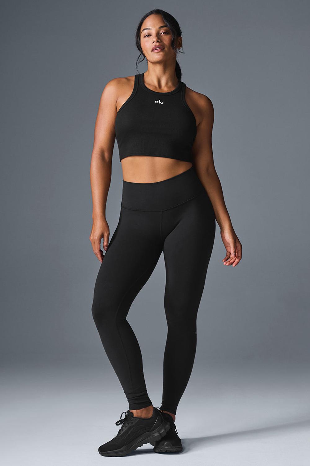 Alo Yoga High-Waist Airbrush Donna Legging Nere | Italia  FPM-104967