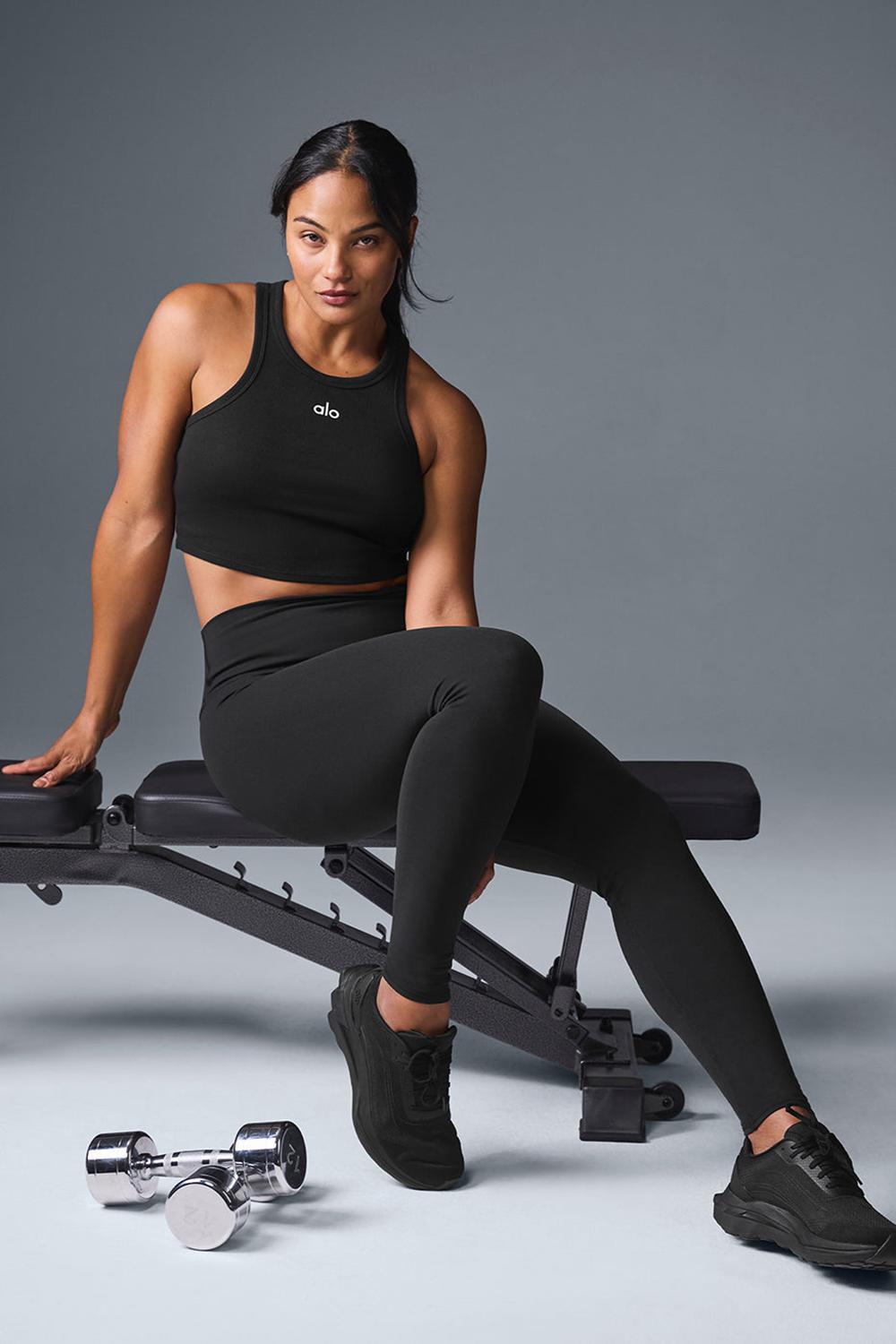 Alo Yoga High-Waist Airbrush Donna Legging Nere | Italia  FPM-104967