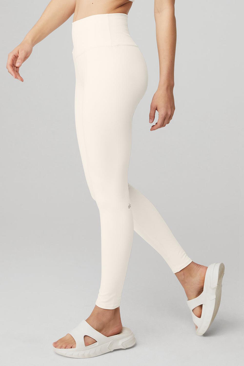 Alo Yoga High-Waist Airbrush Donna Legging Ivory | Italia  QXB-049672