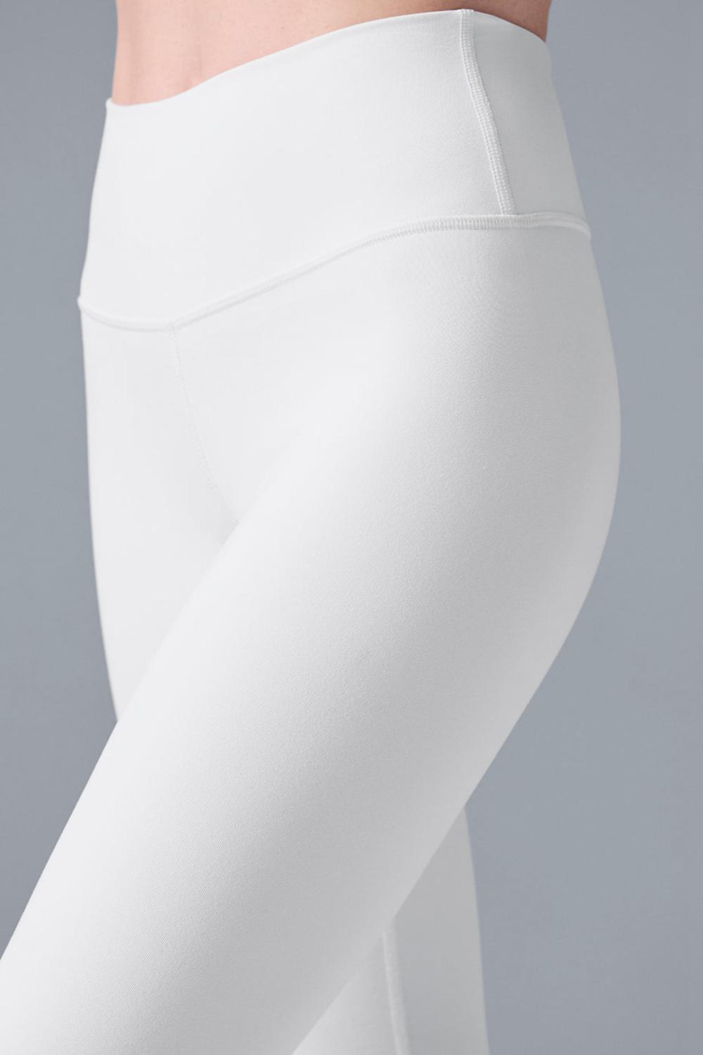 Alo Yoga High-Waist Airbrushris Donna Legging Bianche | Italia  ZQV-598701