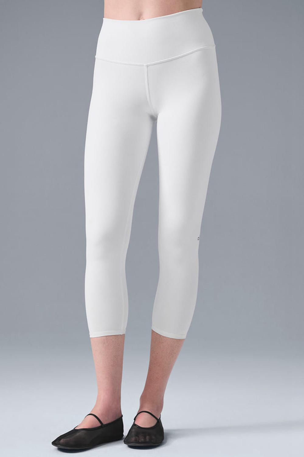 Alo Yoga High-Waist Airbrushris Donna Legging Bianche | Italia  ZQV-598701