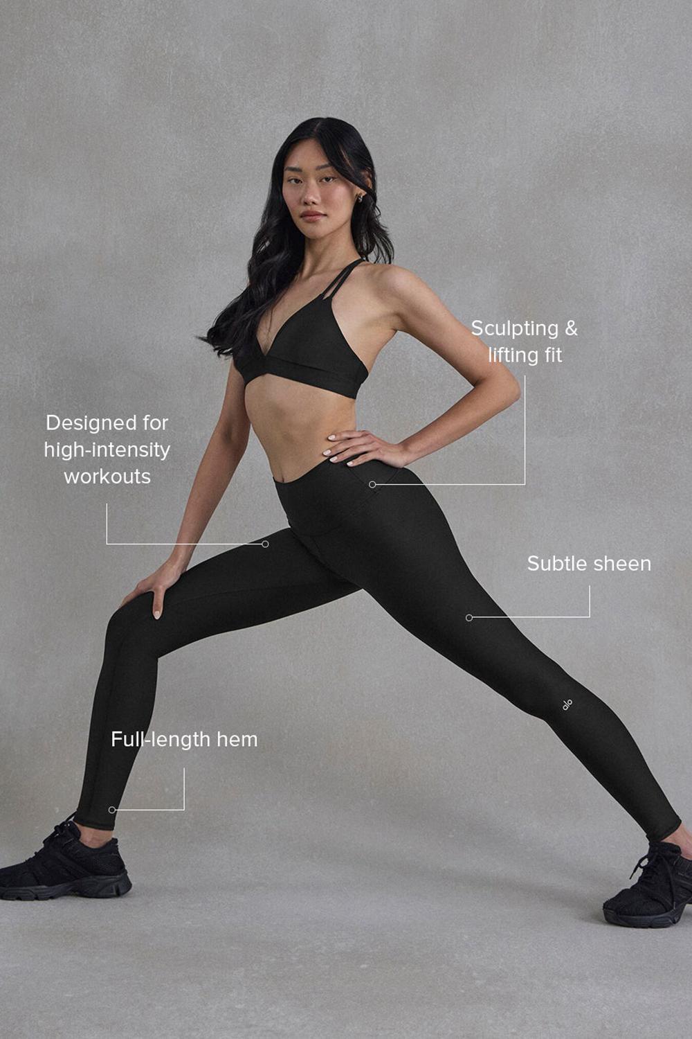 Alo Yoga High-Waist Airlift Donna Legging Nere | Italia  DCR-897231