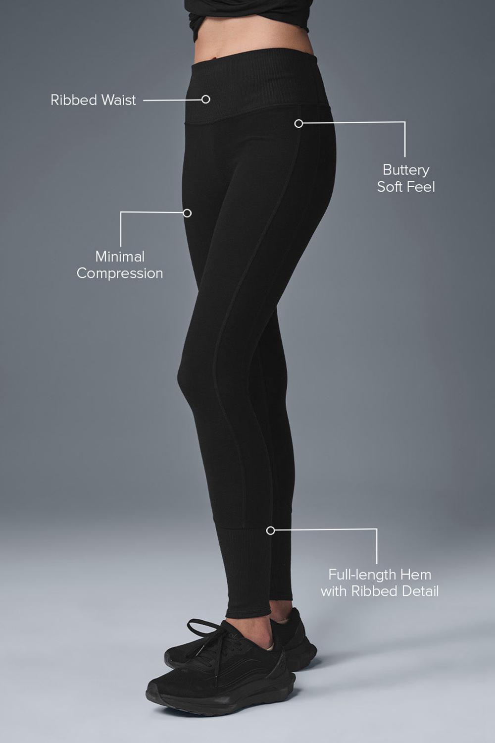 Alo Yoga High-Waist Alosoft Lounge Donna Legging Nere | Italia  YNQ-629513