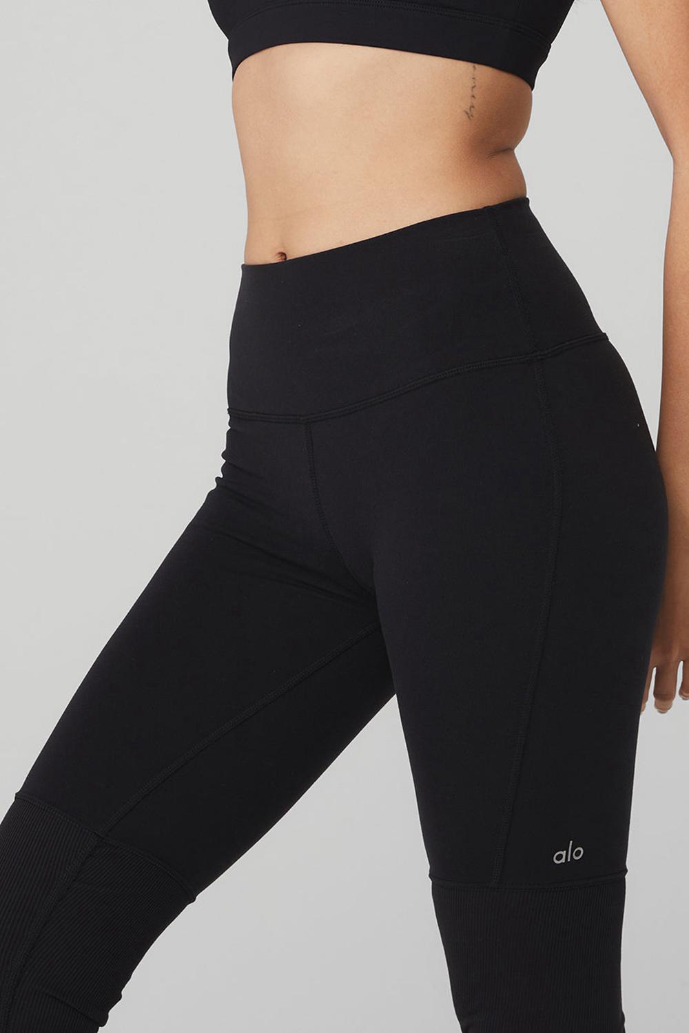 Alo Yoga High-Waist Goddesss Donna Legging Nere Nere | Italia  SMB-185479