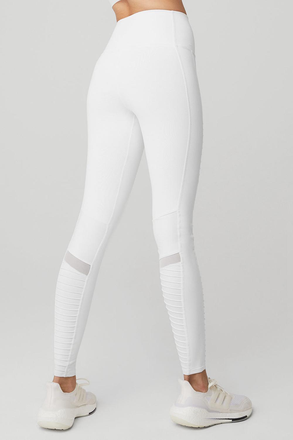 Alo Yoga High-Waist Moto Donna Legging Bianche Bianche | Italia  CMJ-204618