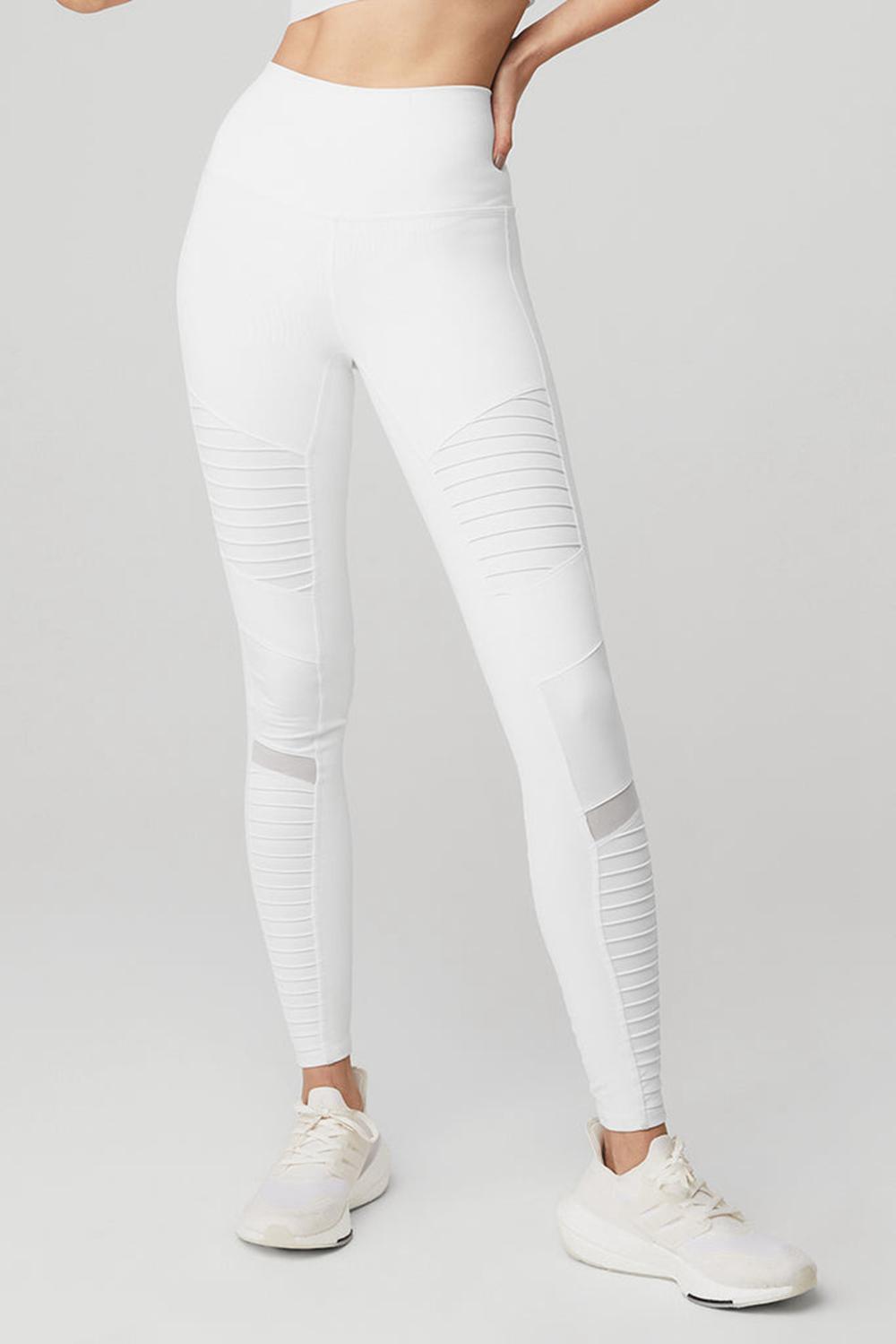 Alo Yoga High-Waist Moto Donna Legging Bianche Bianche | Italia  CMJ-204618