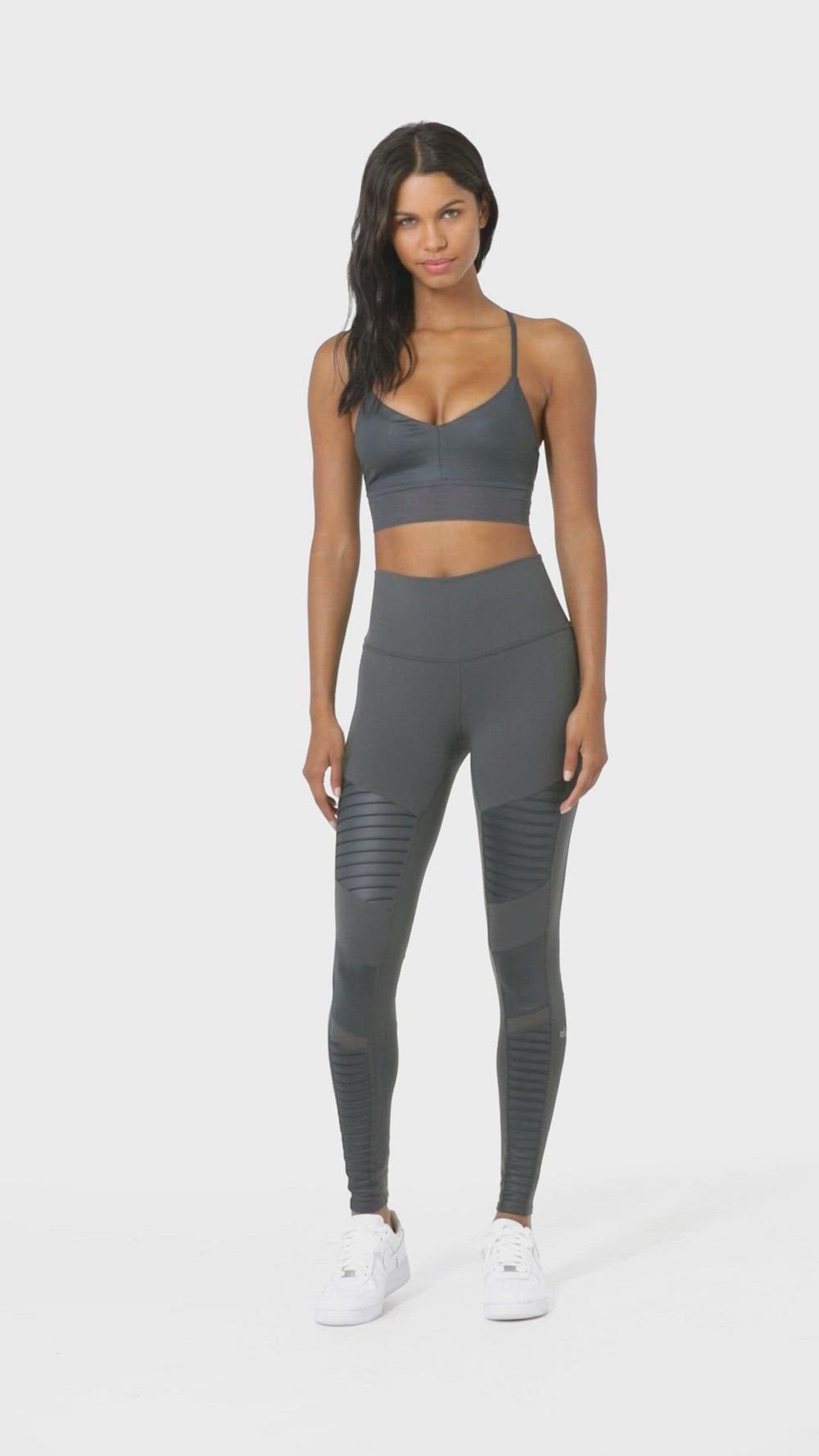 Alo Yoga High-Waist Motos Donna Legging Anthracite / Anthracite Glossy | Italia  XWY-452361