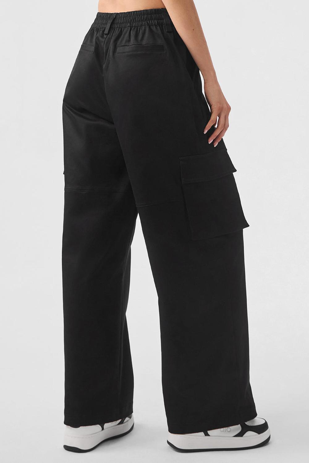 Alo Yoga High-Waist Night Out Cargo Donna Pant Nere | Italia  VRB-235469