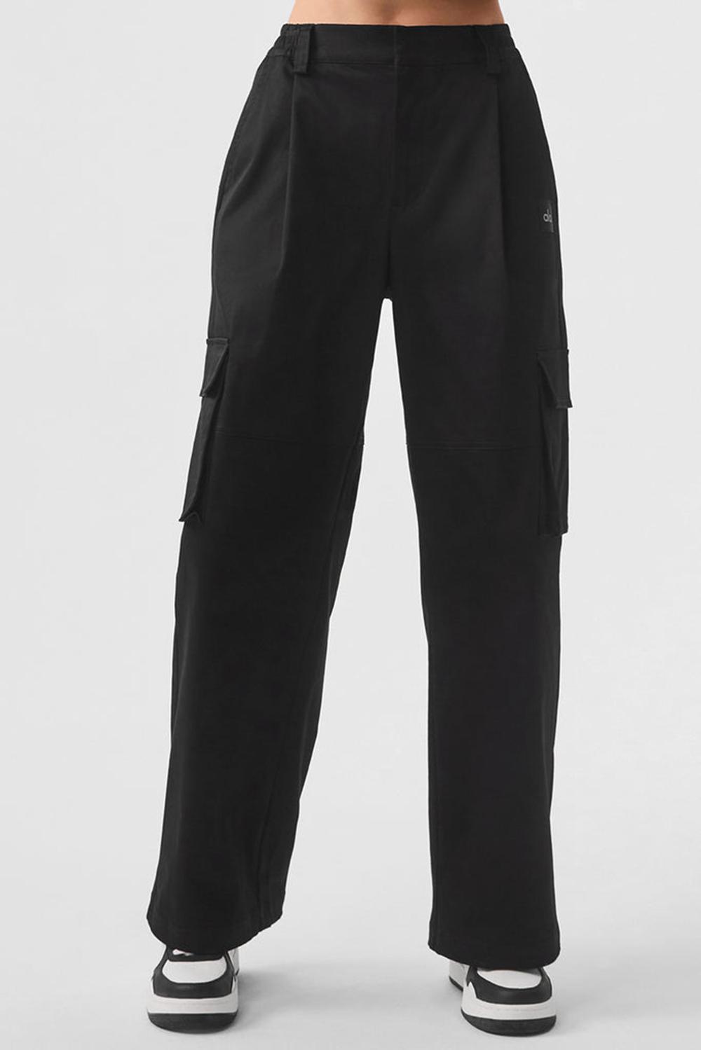 Alo Yoga High-Waist Night Out Cargo Donna Pant Nere | Italia  VRB-235469