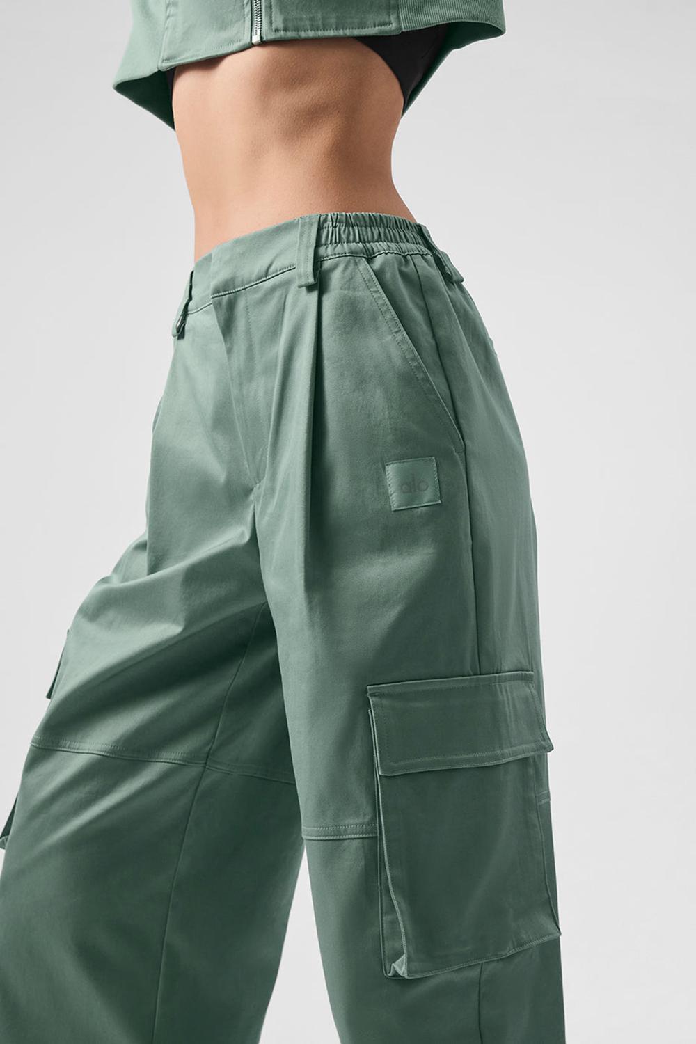 Alo Yoga High-Waist Night Out Cargo Donna Pant Verdi | Italia  ZIF-582370