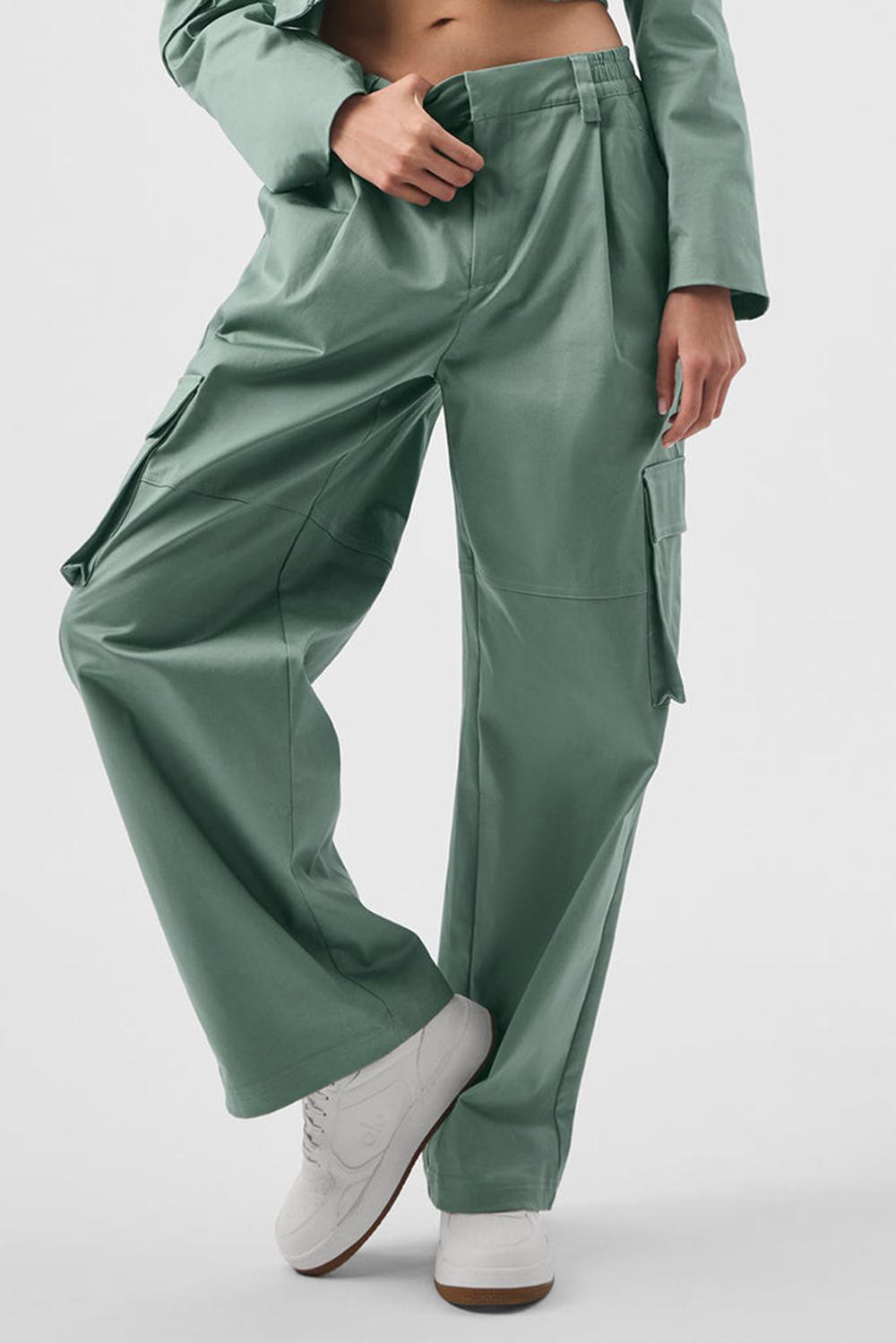 Alo Yoga High-Waist Night Out Cargo Donna Pant Verdi | Italia  ZIF-582370