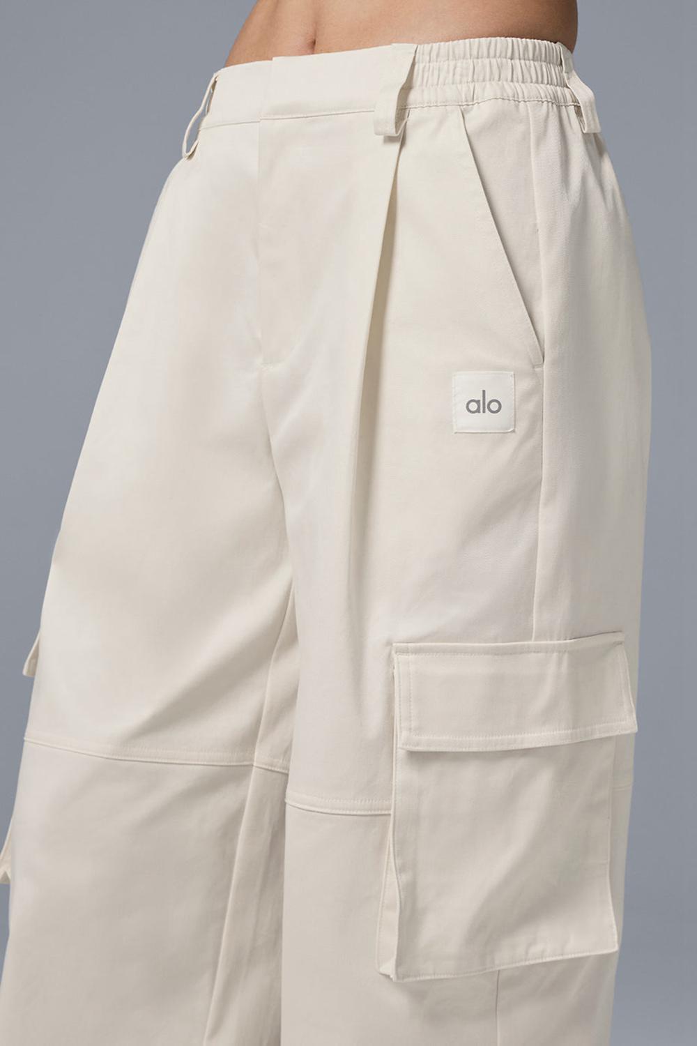 Alo Yoga High-Waist Night Out Cargo Donna Pant Ivory | Italia  SHD-369812