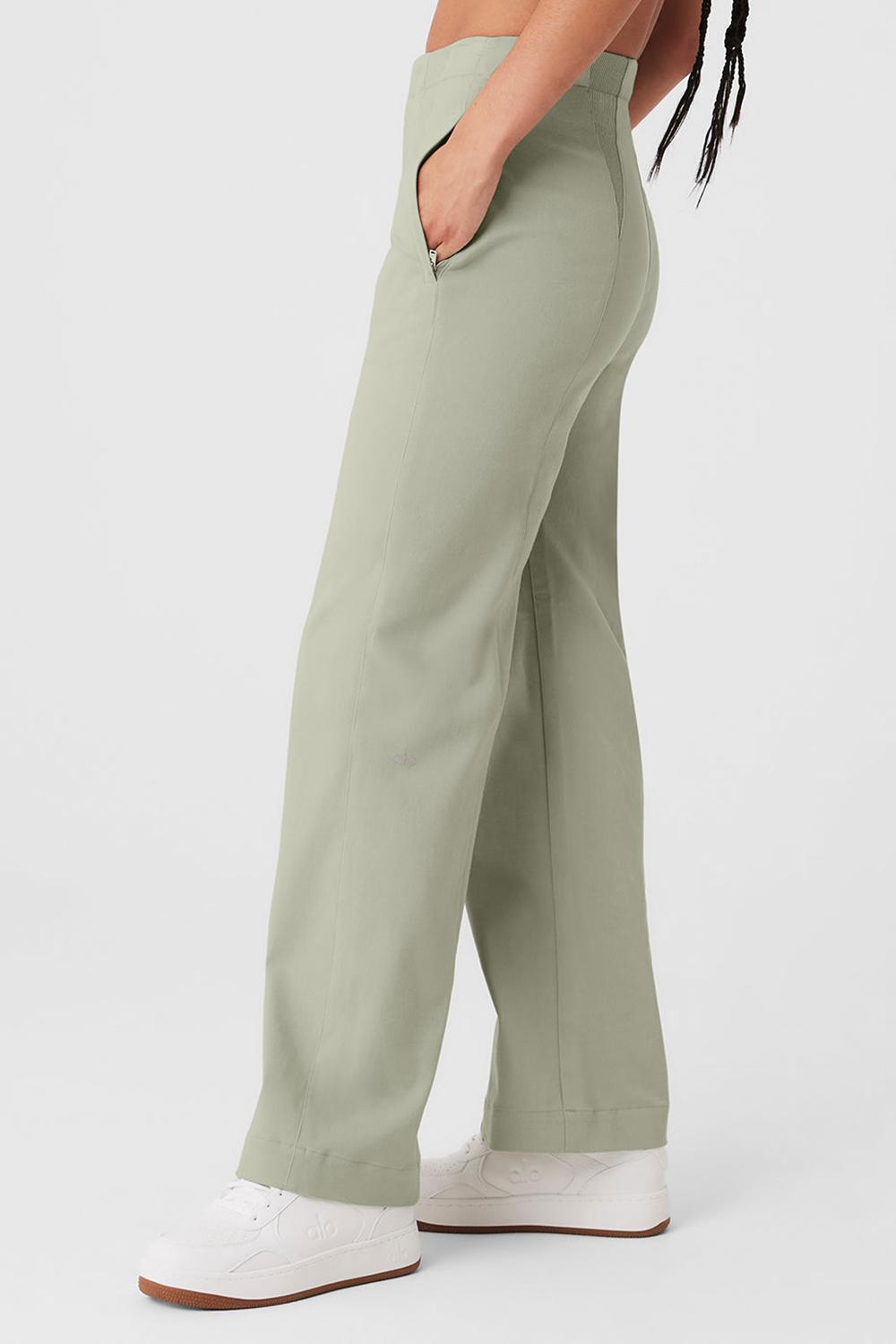 Alo Yoga High-Waist On Point Moto Donna Pant Limestone | Italia  BNE-897526