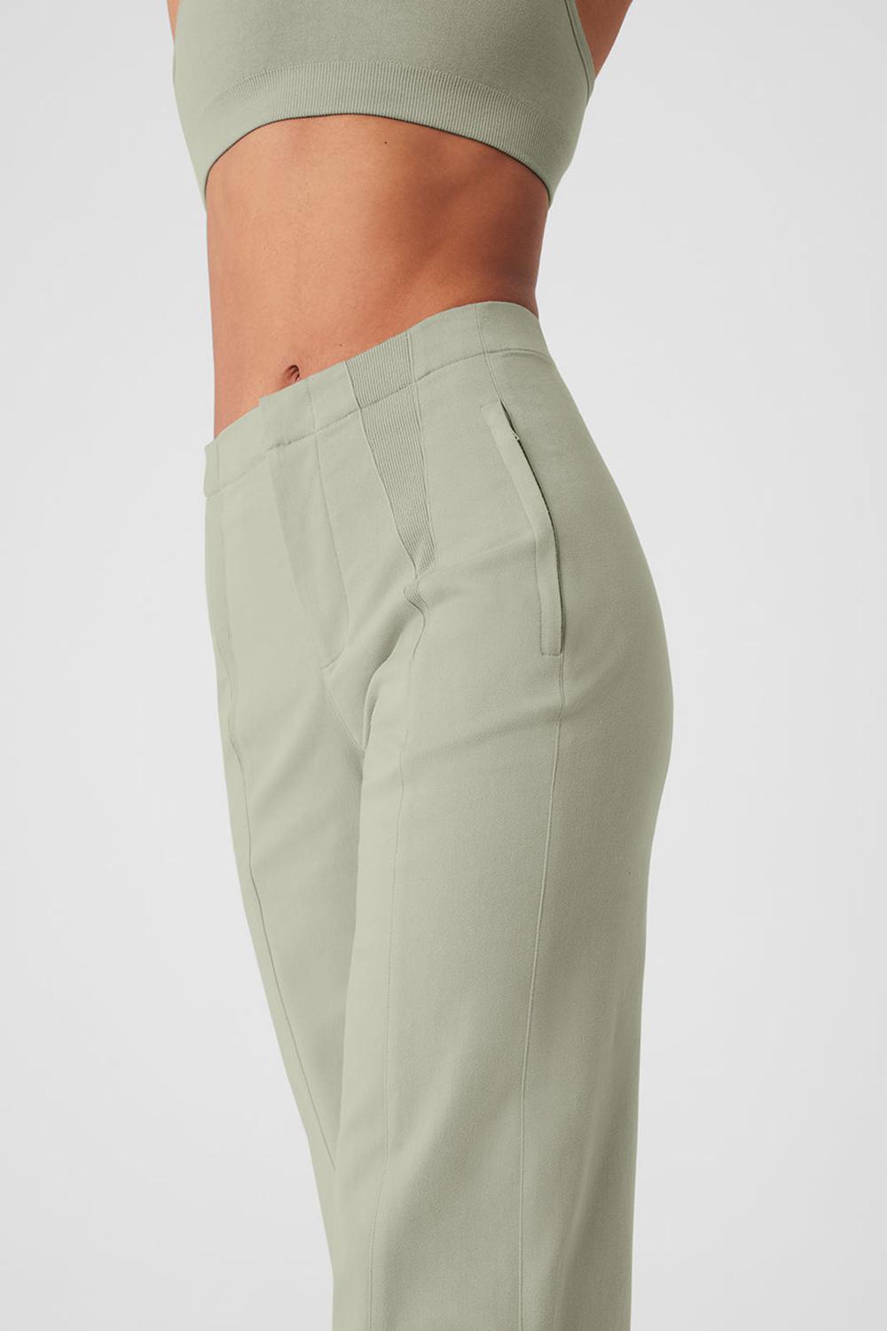 Alo Yoga High-Waist On Point Moto Donna Pant Limestone | Italia  BNE-897526
