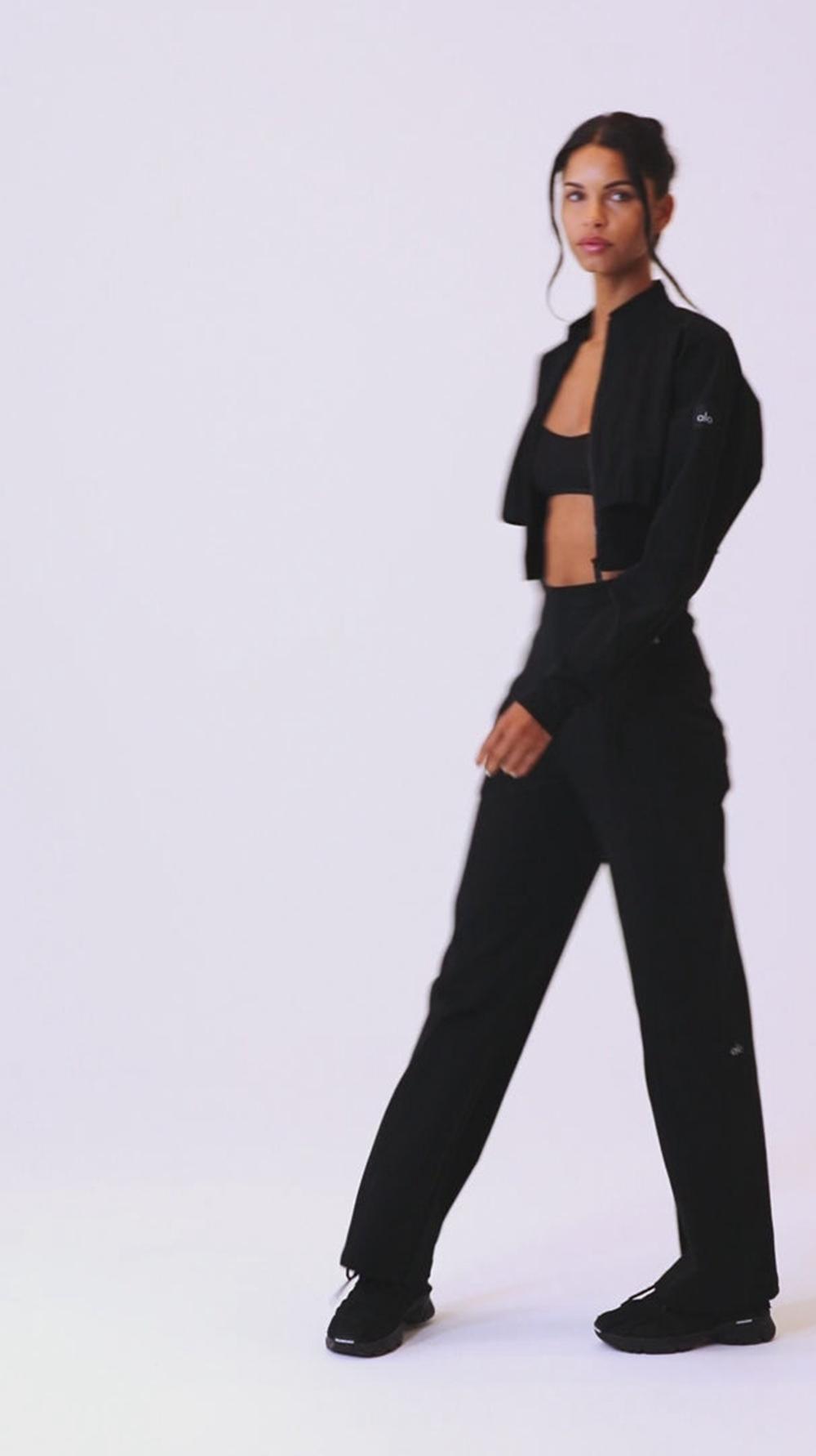 Alo Yoga High-Waist On Point Moto Donna Pant Limestone | Italia  BNE-897526
