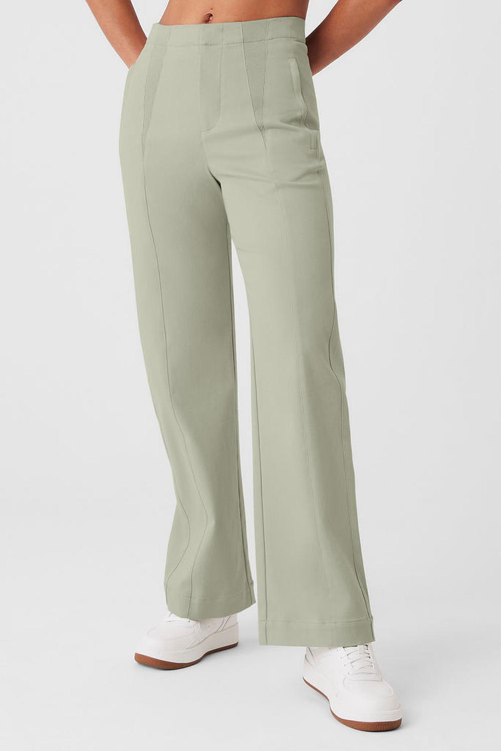 Alo Yoga High-Waist On Point Moto Donna Pant Limestone | Italia  BNE-897526