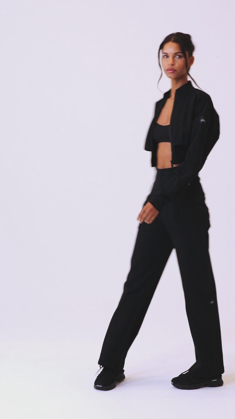 Alo Yoga High-Waist On Point Moto Donna Pant Toasted Almond | Italia  DLJ-981724